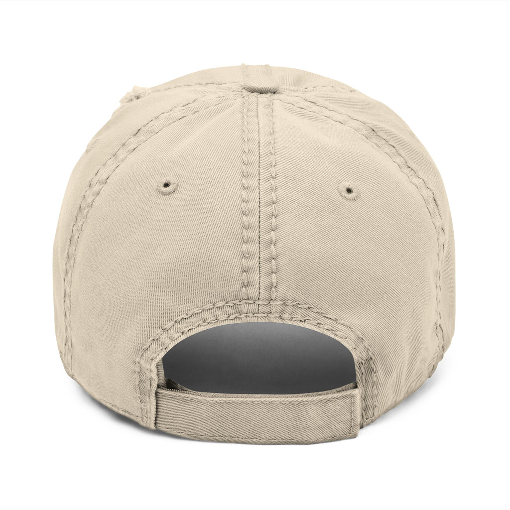 Distressed Embroidered Heart Dad Hat