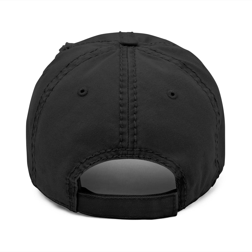 Distressed Embroidered Heart Dad Hat